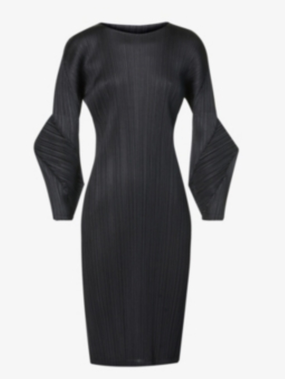 Women’s Black Pleated Sheath Dress, small